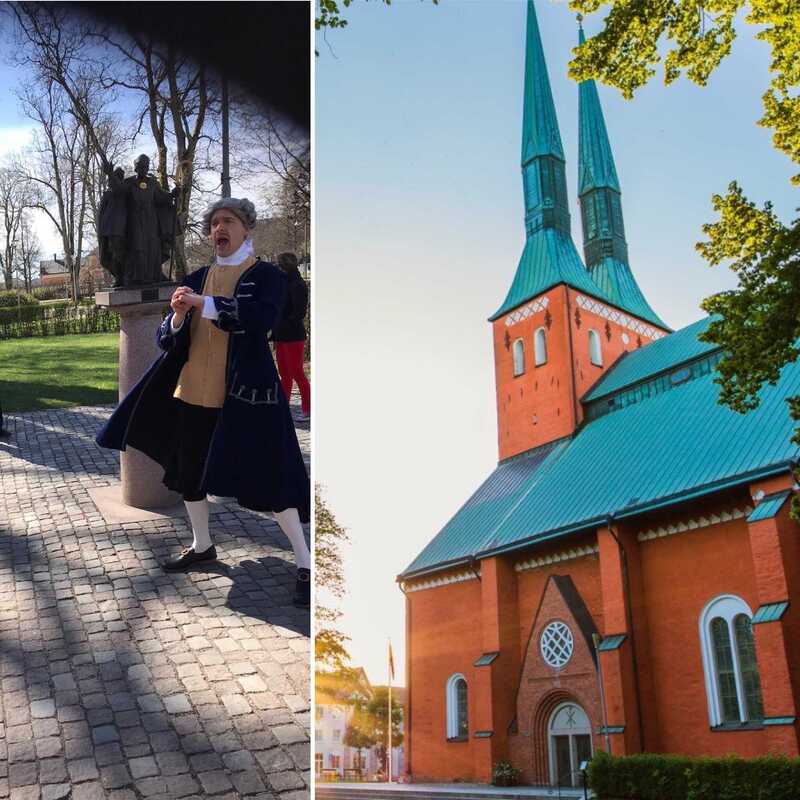 domkyrkan Växjö, stadsvandringar, Kronoberg, Småland, historia